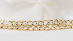 Collier maille fantaisie en or jaune - Castafiore