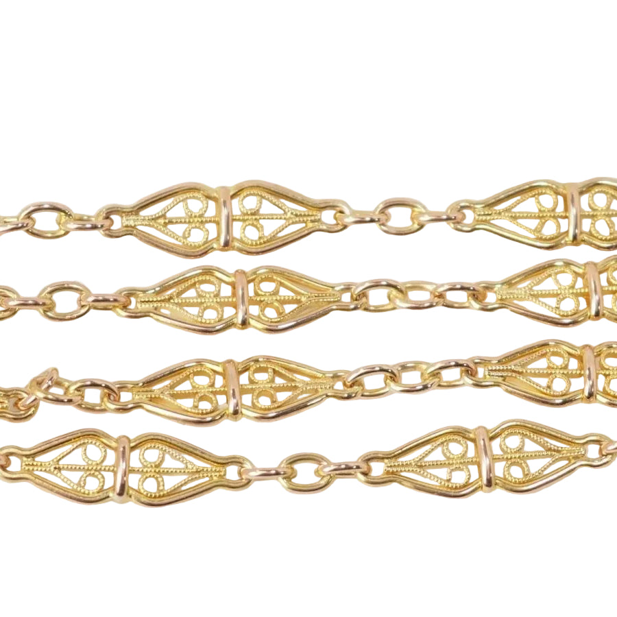 Collier maille filigrane en or jaune - Castafiore