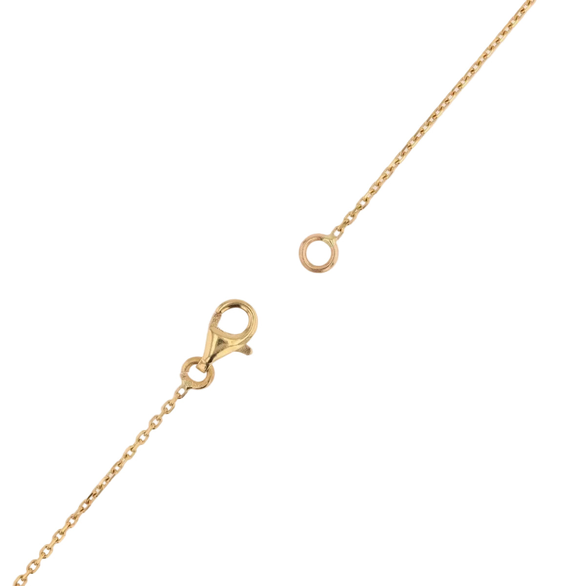 Collier maille forçat en or jaune et diamants - Castafiore