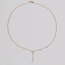 Collier maille forçat en or jaune et diamants - Castafiore