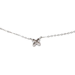 Collier Maille forçat Or blanc Diamant - Castafiore