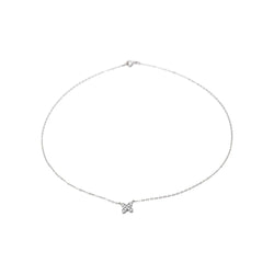Collier Maille forçat Or blanc Diamant - Castafiore