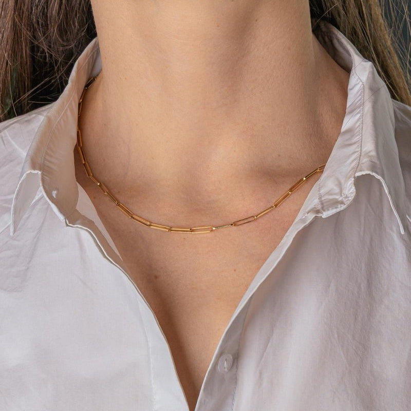 Collier Maille Forçat Or jaune - Castafiore
