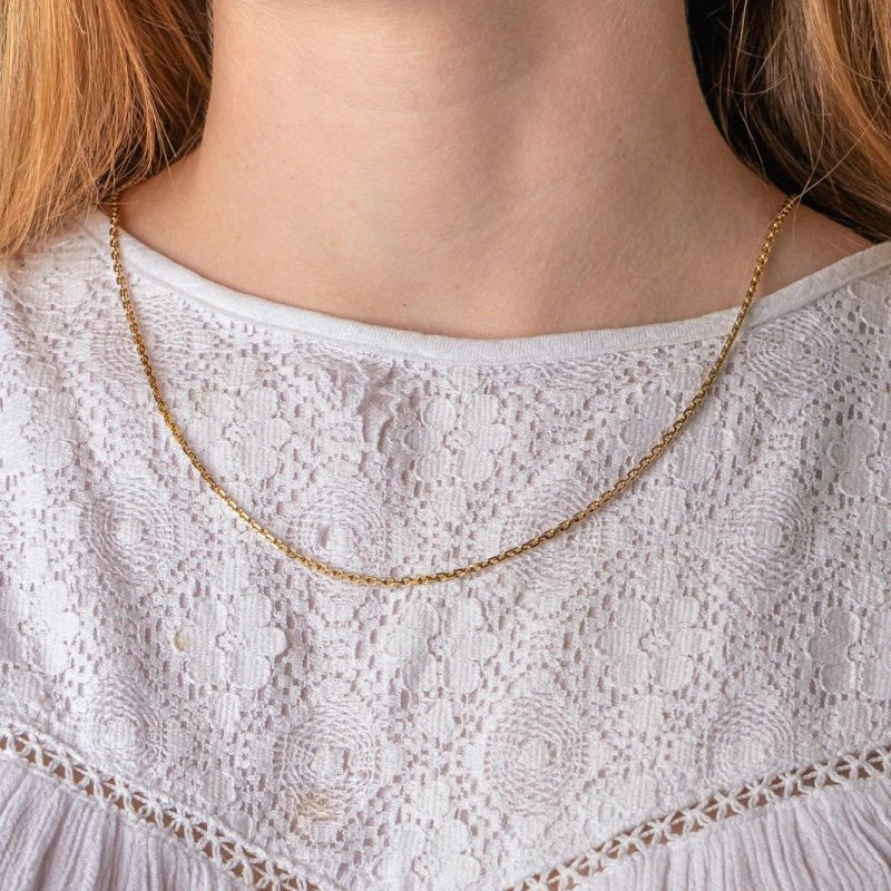 Collier maille Forçat Or jaune - Castafiore