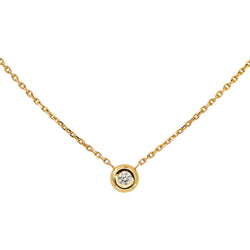 Collier Maille forçat Or jaune Diamant - Castafiore