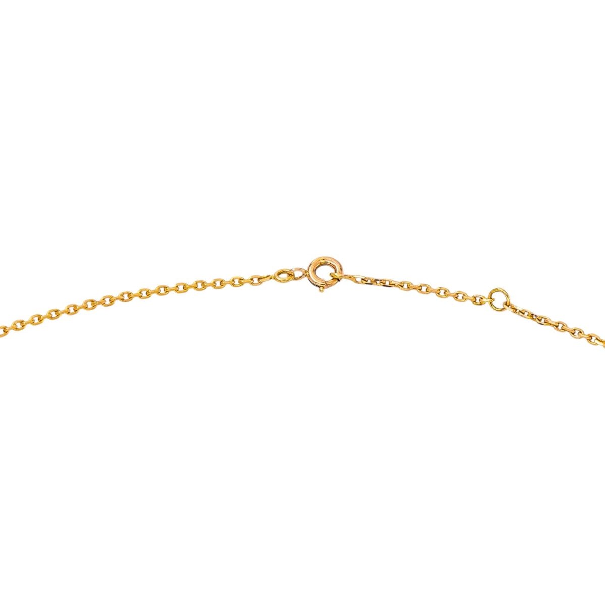 Collier Maille forçat Or jaune Diamant - Castafiore