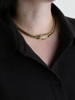 Collier Maille GAY FRÈRES en or jaune et diamants - Castafiore