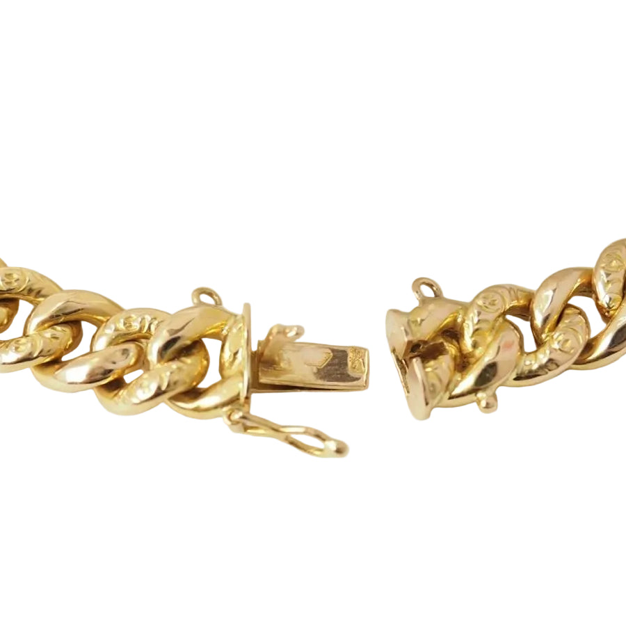 Collier maille gourmette en or jaune - Castafiore