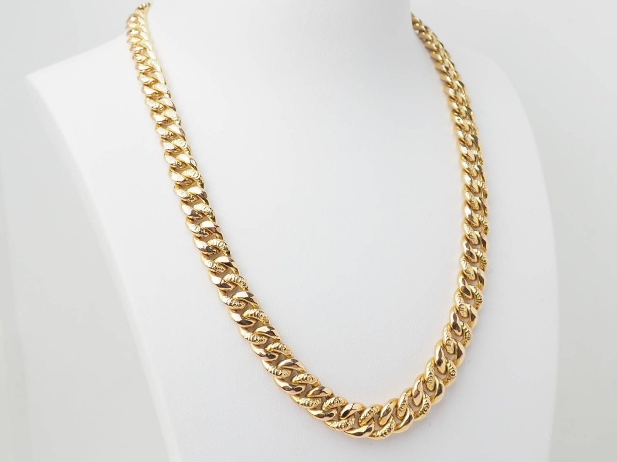 Collier maille gourmette en or jaune - Castafiore