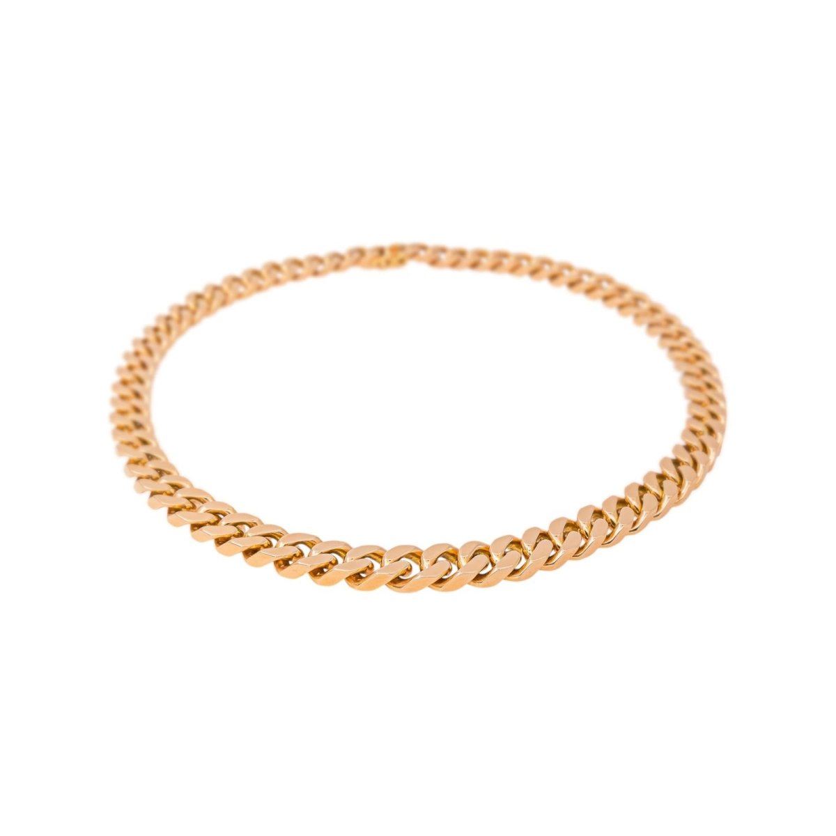Collier maille Gourmette Or rose - Castafiore