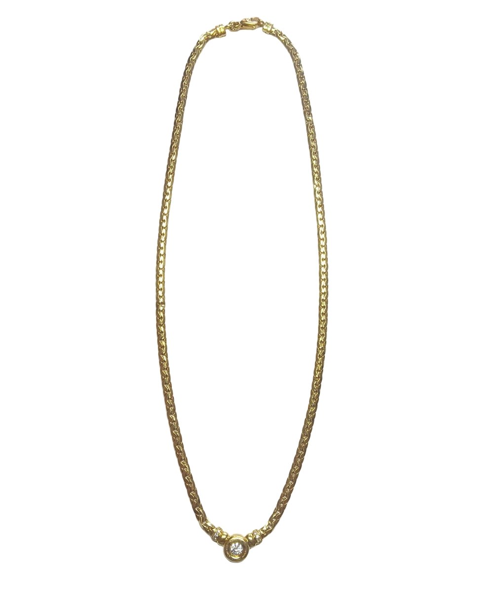 Collier maille haricot en or jaune - Castafiore