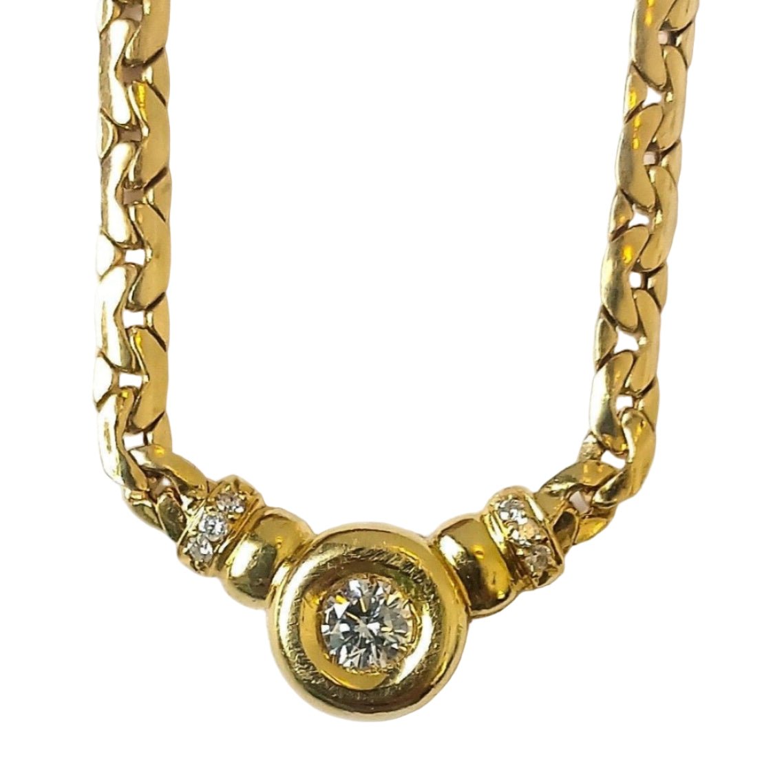 Collier maille haricot en or jaune - Castafiore