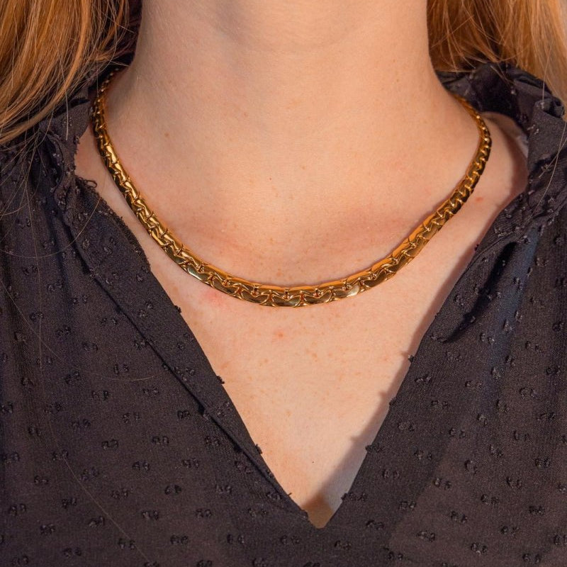 Collier Maille haricot Or jaune - Castafiore