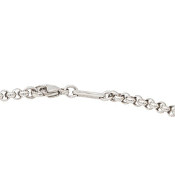 Collier Maille jaseron CHOPARD en or blanc - Castafiore