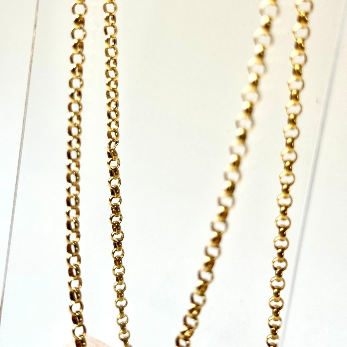 Collier maille jaseron en or jaune - Castafiore