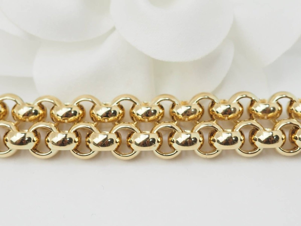 Collier maille jaseron en or jaune - Castafiore