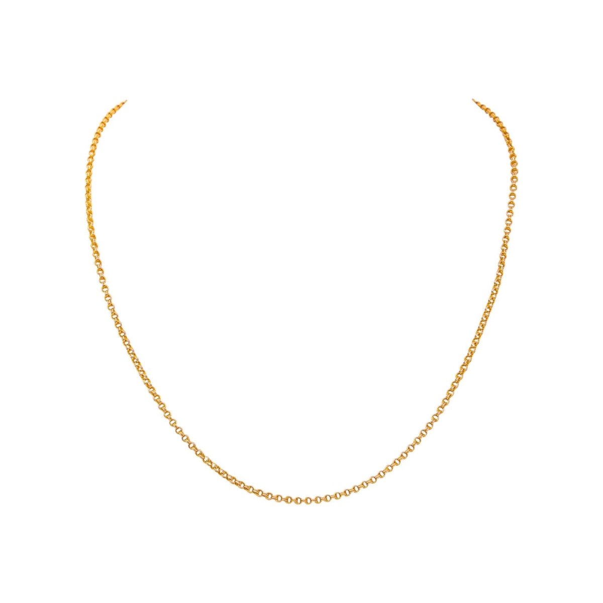 Collier maille Jaseron Or rose - Castafiore