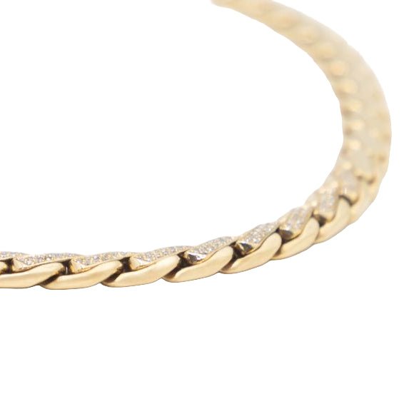 Collier Maille LA PALMERAIE en or jaune et diamants - Castafiore