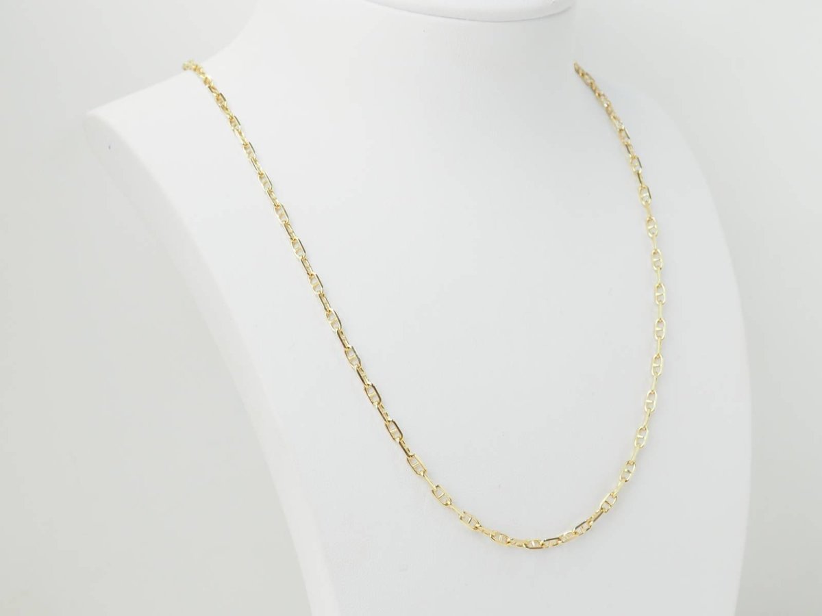 Collier maille marine en or jaune - Castafiore