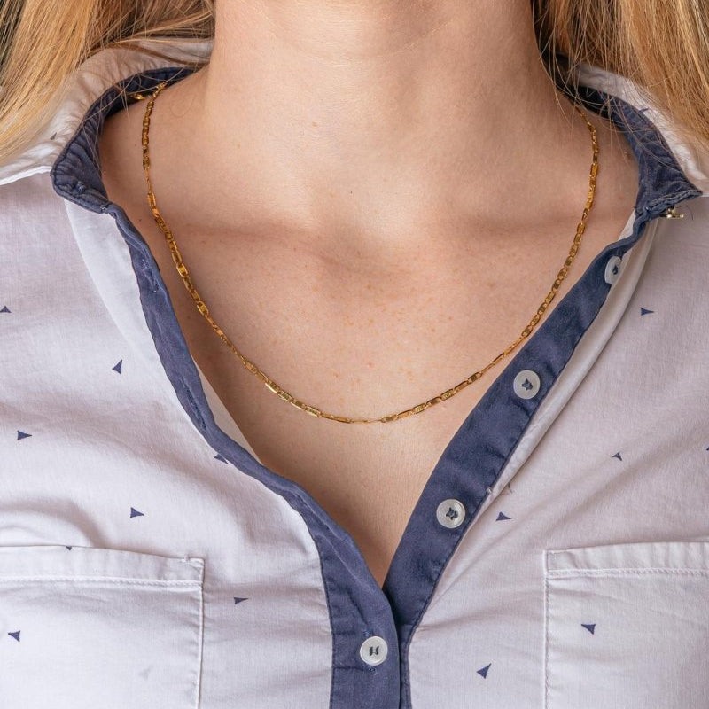 Collier maille marine Or jaune - Castafiore