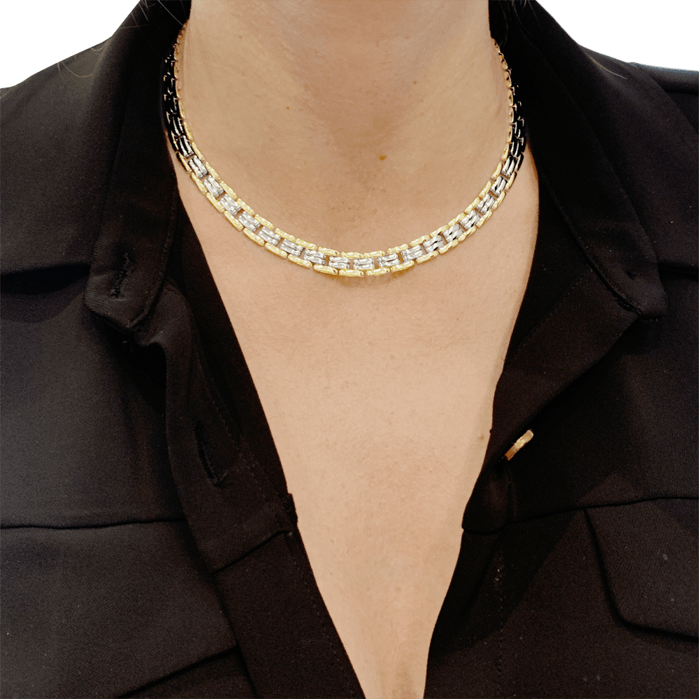 Collier Maille MAUBOUSSIN en or blanc et or jaune - Castafiore