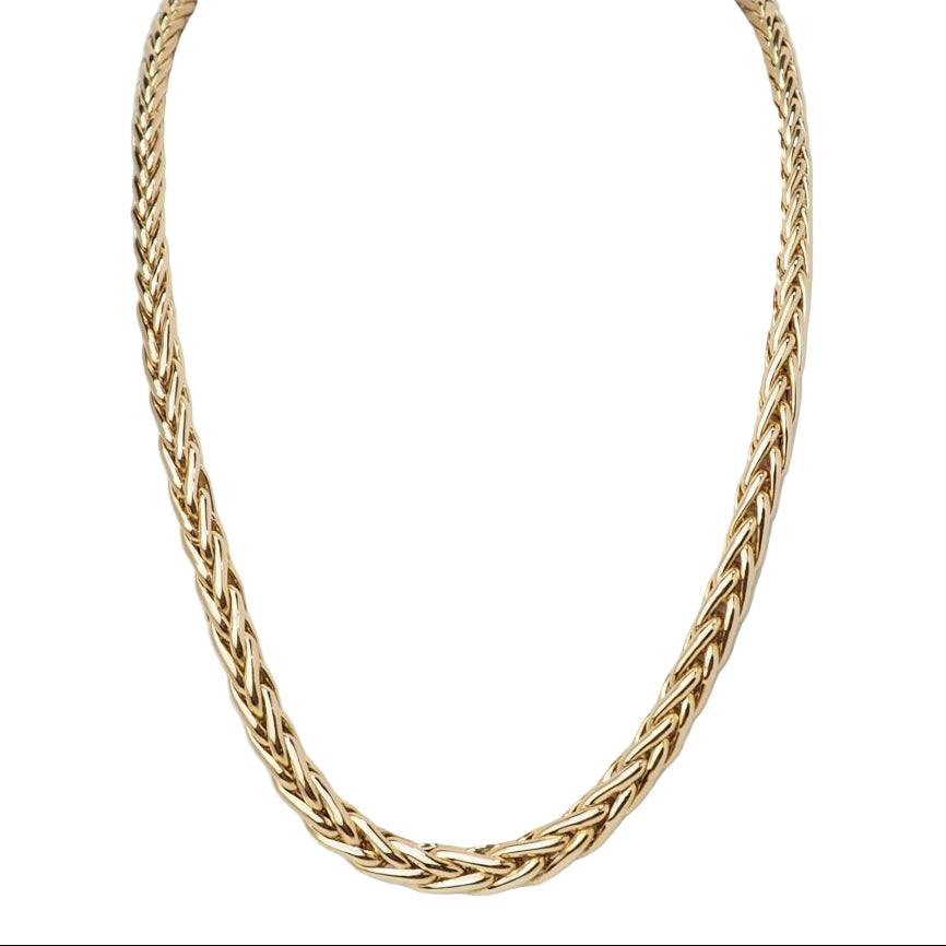 Collier maille palmier en or jaune - Castafiore