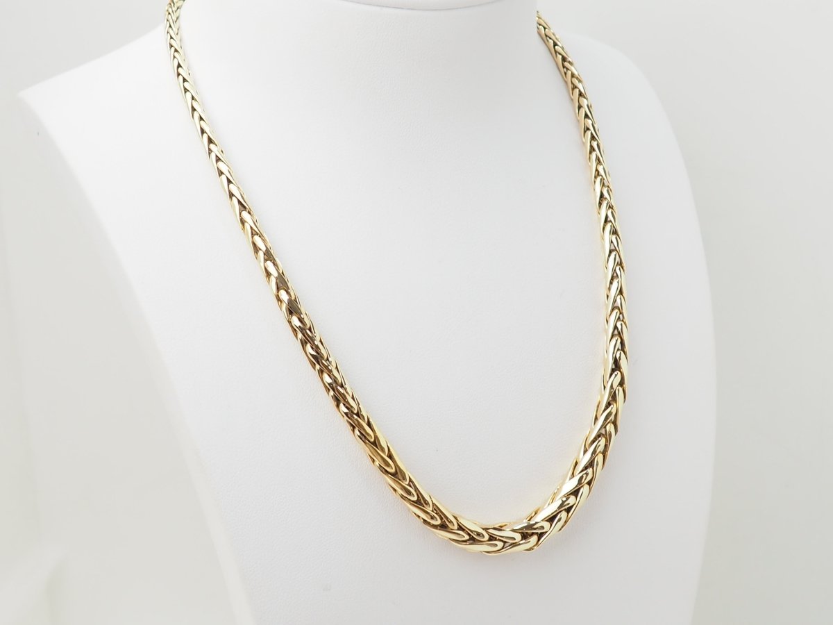 Collier maille palmier en or jaune - Castafiore