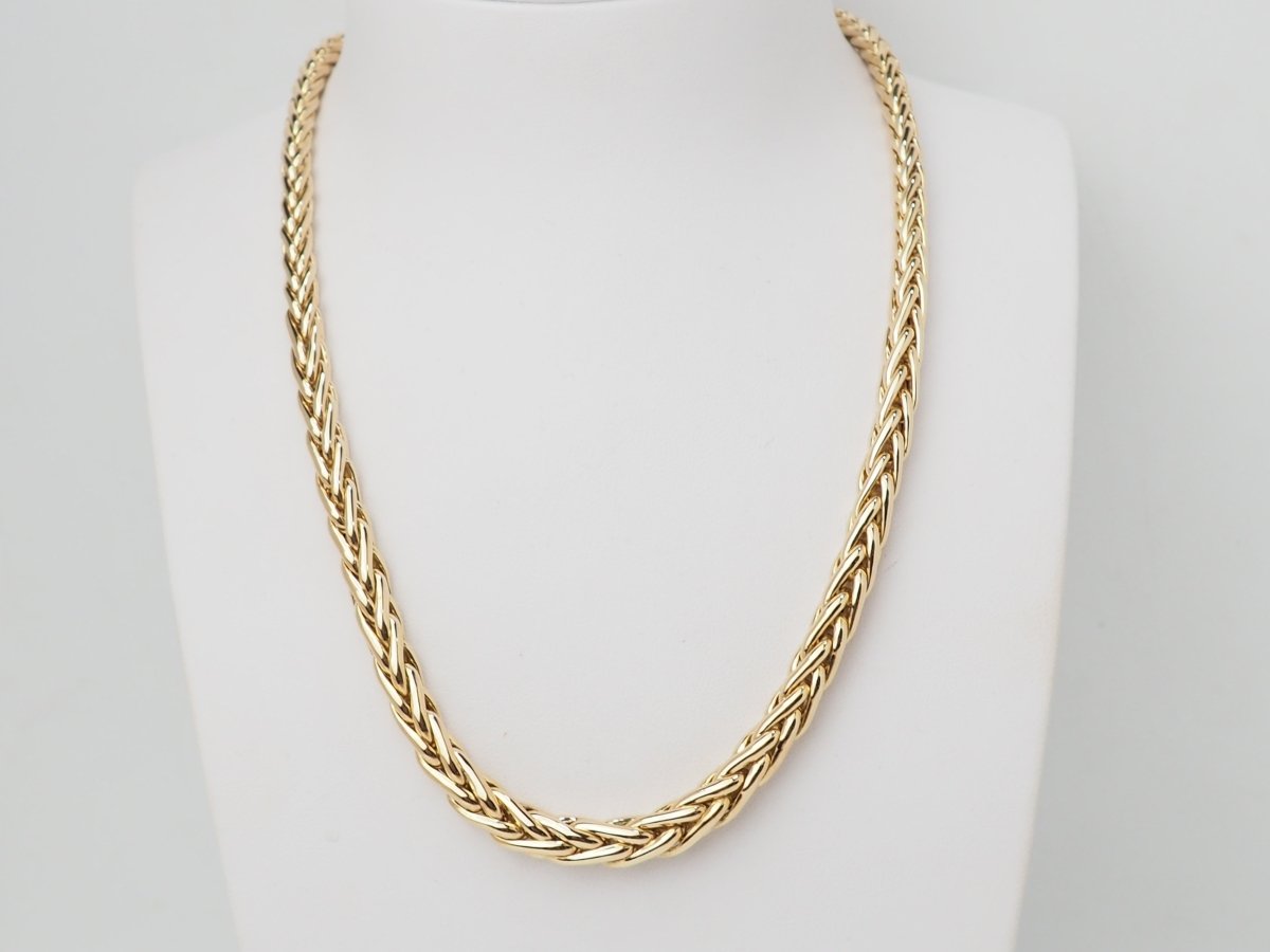 Collier maille palmier en or jaune - Castafiore