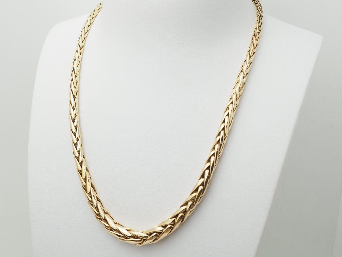 Collier maille palmier en or jaune - Castafiore