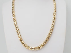 Collier maille palmier en or jaune - Castafiore