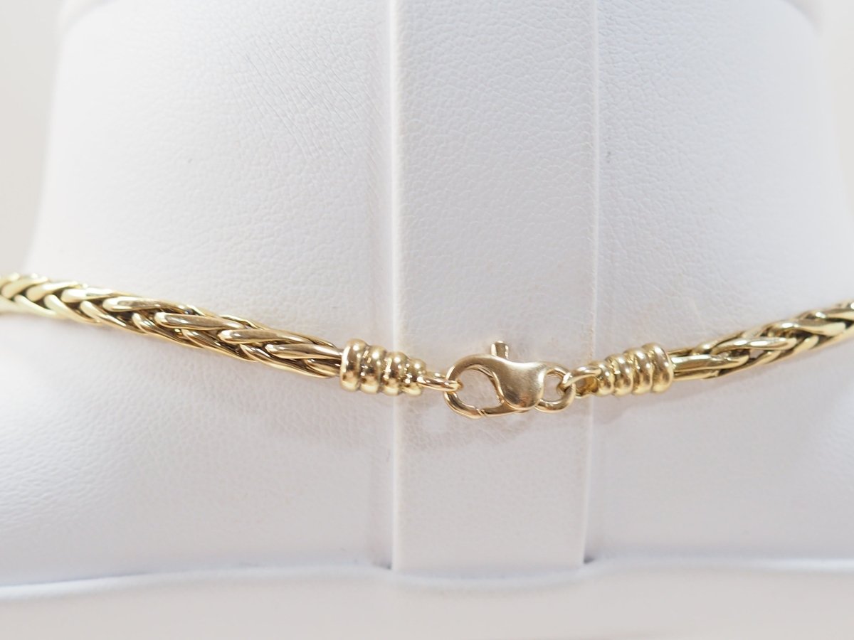 Collier maille palmier en or jaune - Castafiore