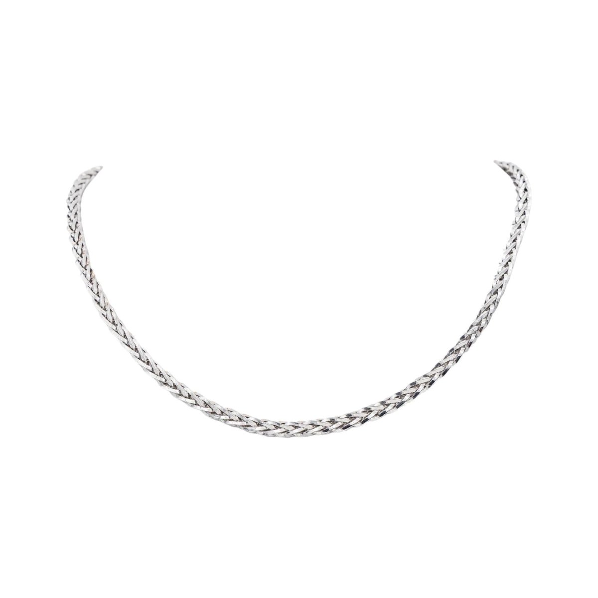 Collier Maille palmier Or blanc - Castafiore