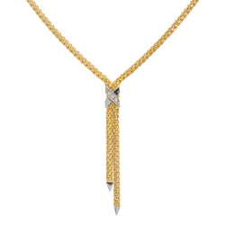 Collier Maille palmier Or jaune Diamant - Castafiore