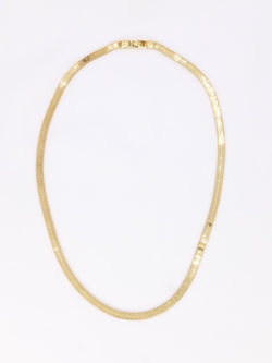 Collier maille plate en or jaune - Castafiore