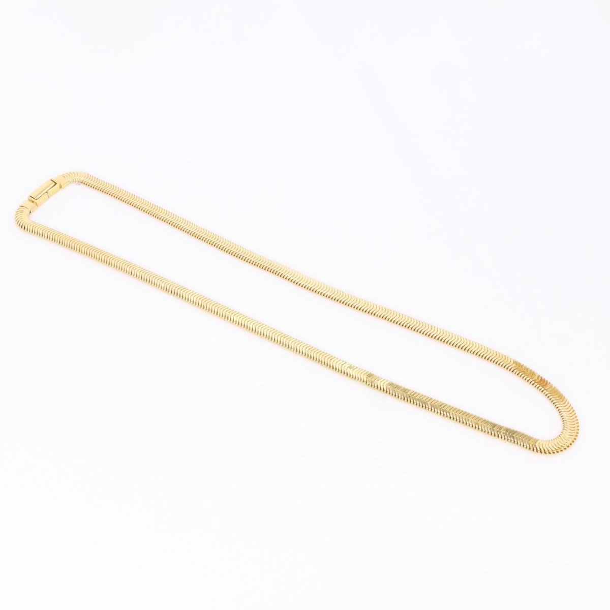 Collier maille plate en or jaune - Castafiore