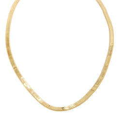 Collier maille plate en or jaune - Castafiore