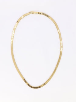 Collier maille plate en or jaune - Castafiore