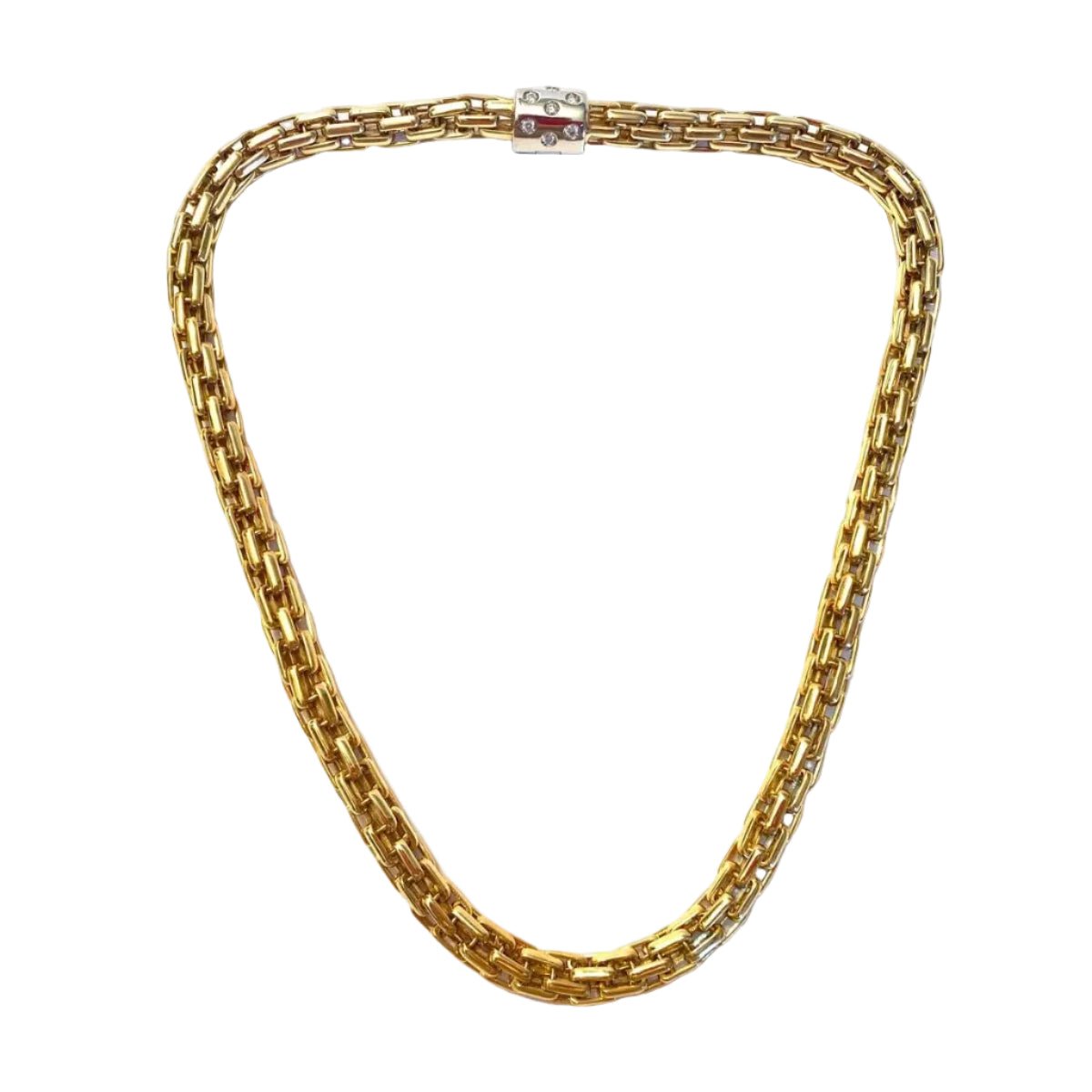 Collier Maille POMELLATO en or blanc, or jaune et diamants - Castafiore