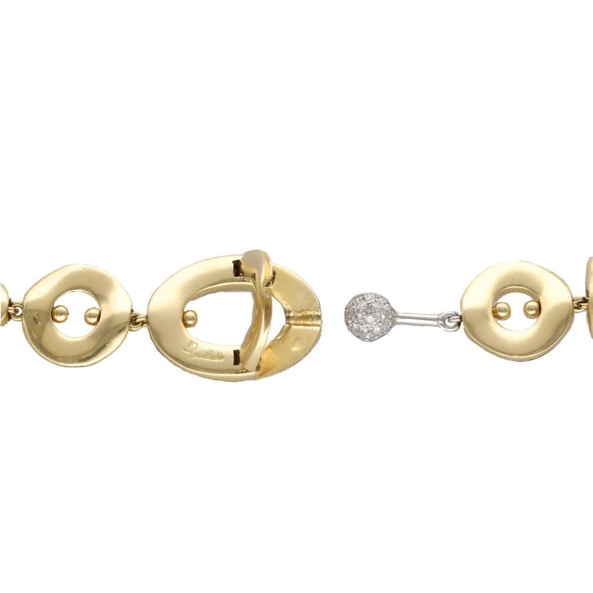 Collier Maille POMELLATO en or jaune, or blanc et diamants - Castafiore