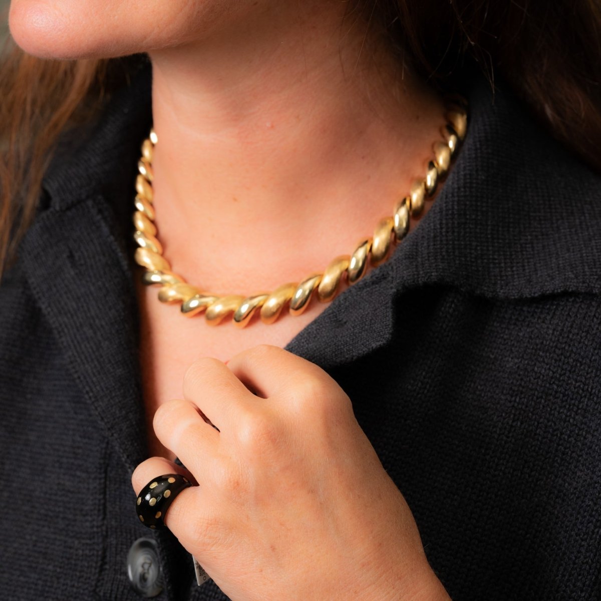 Collier Maille spirale en or jaune - Castafiore