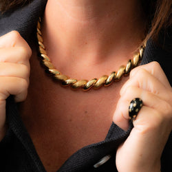 Collier Maille spirale en or jaune - Castafiore