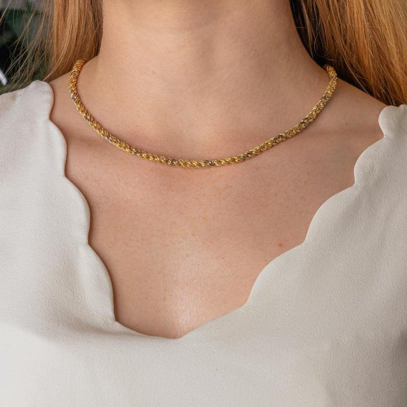 Collier Maille torsadée Or jaune - Castafiore