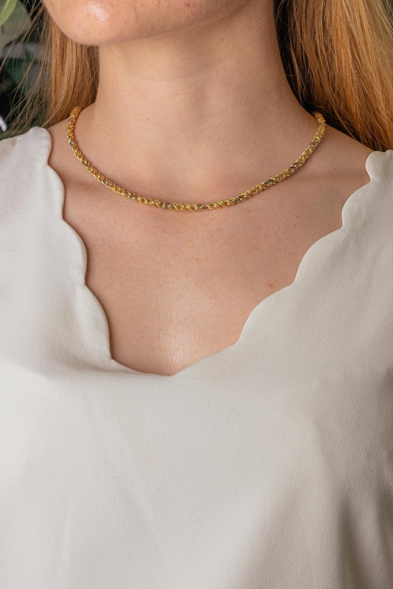Collier Maille torsadée Or jaune - Castafiore