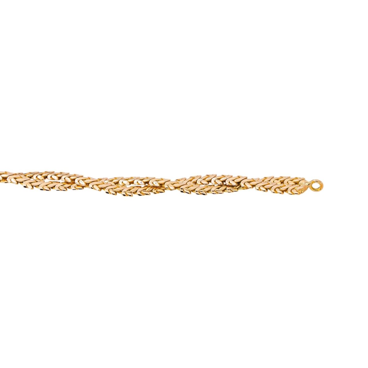 Collier maille tressée Or rose - Castafiore