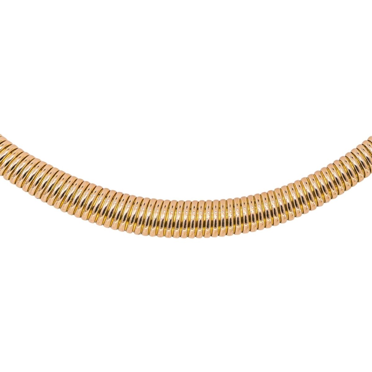 Collier maille Tubogas Or rose - Castafiore