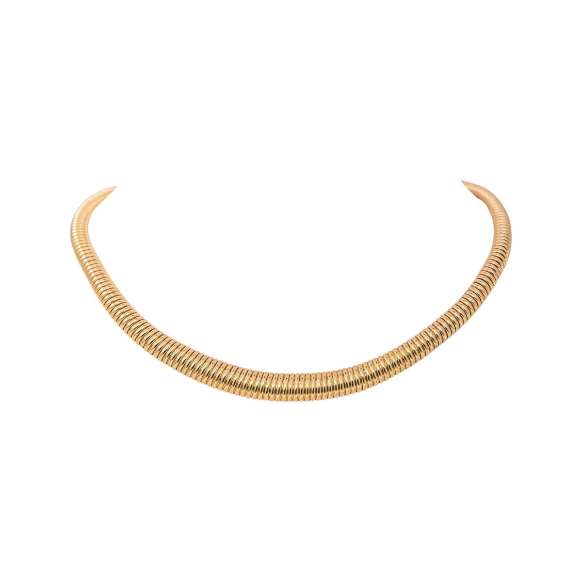 Collier maille Tubogas Or rose - Castafiore