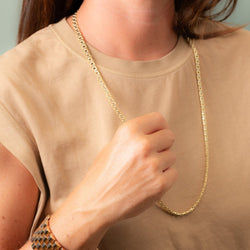 Collier Maille VAN CLEEF & ARPELS en or jaune et or blanc - Castafiore