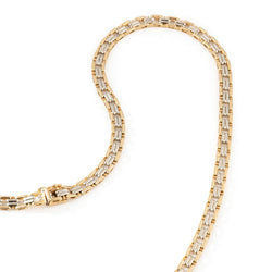 Collier Maille VAN CLEEF & ARPELS en or jaune et or blanc - Castafiore