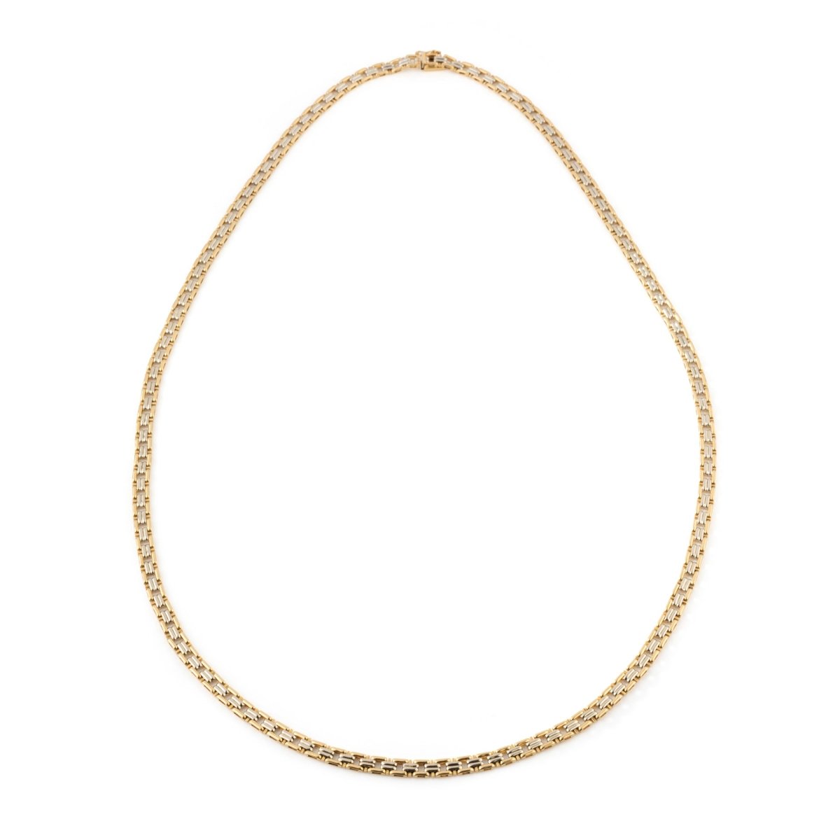 Collier Maille VAN CLEEF & ARPELS en or jaune et or blanc - Castafiore