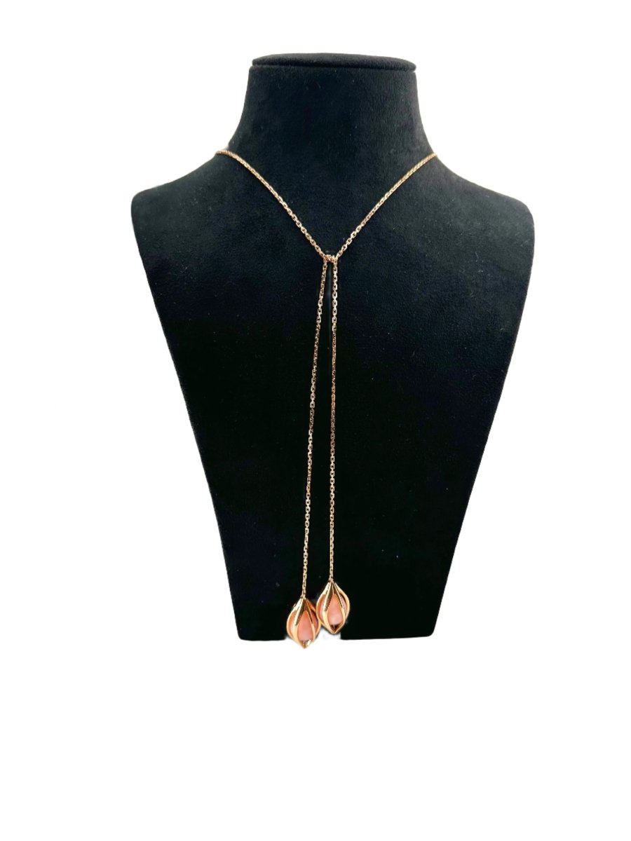 Collier MELLERIO en or rose et opales - Castafiore